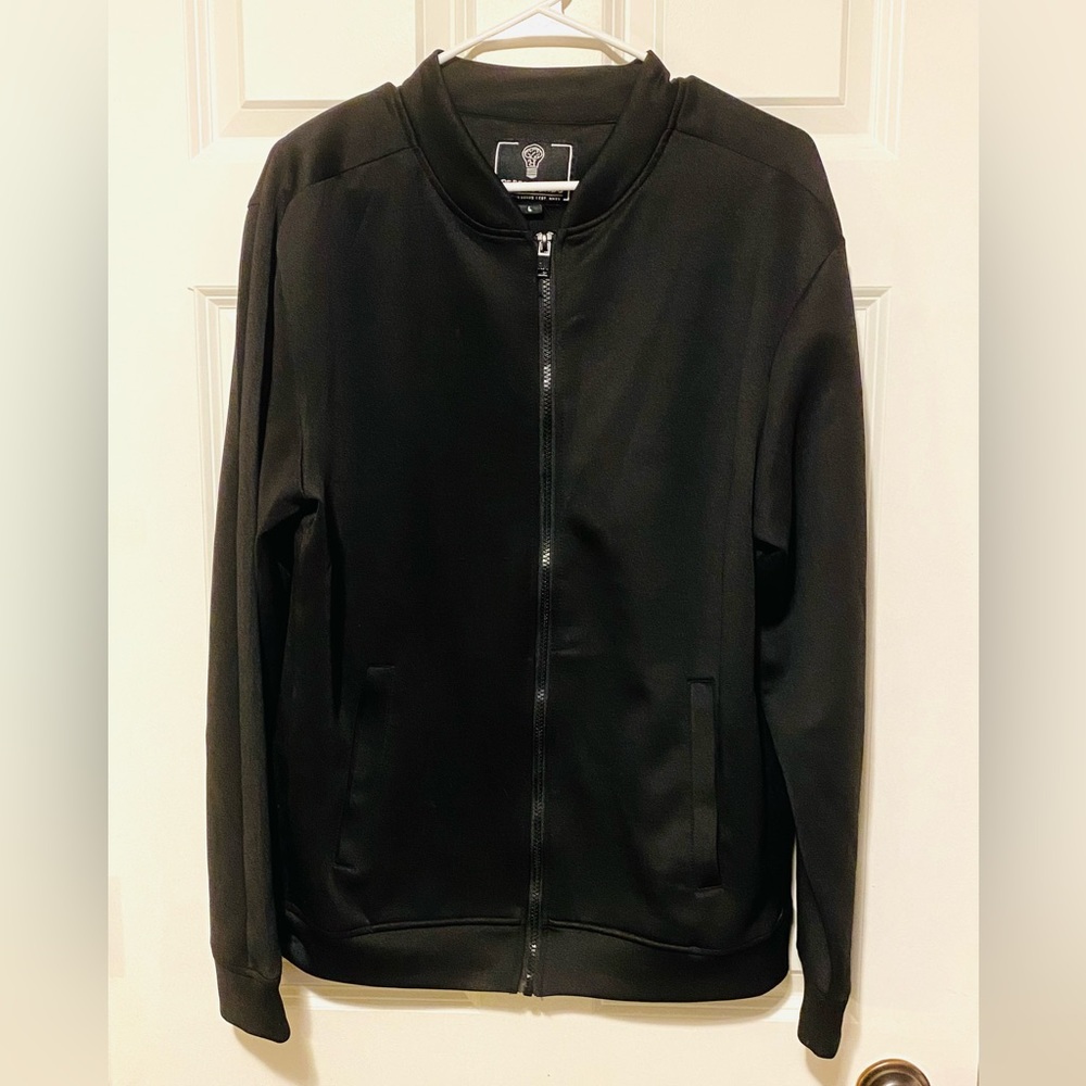 Men’s Rebel Minds Basic Black Track Sweatsuit Lar… - image 1